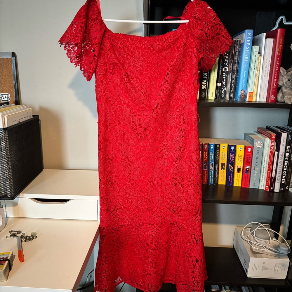 Red special occasion dress